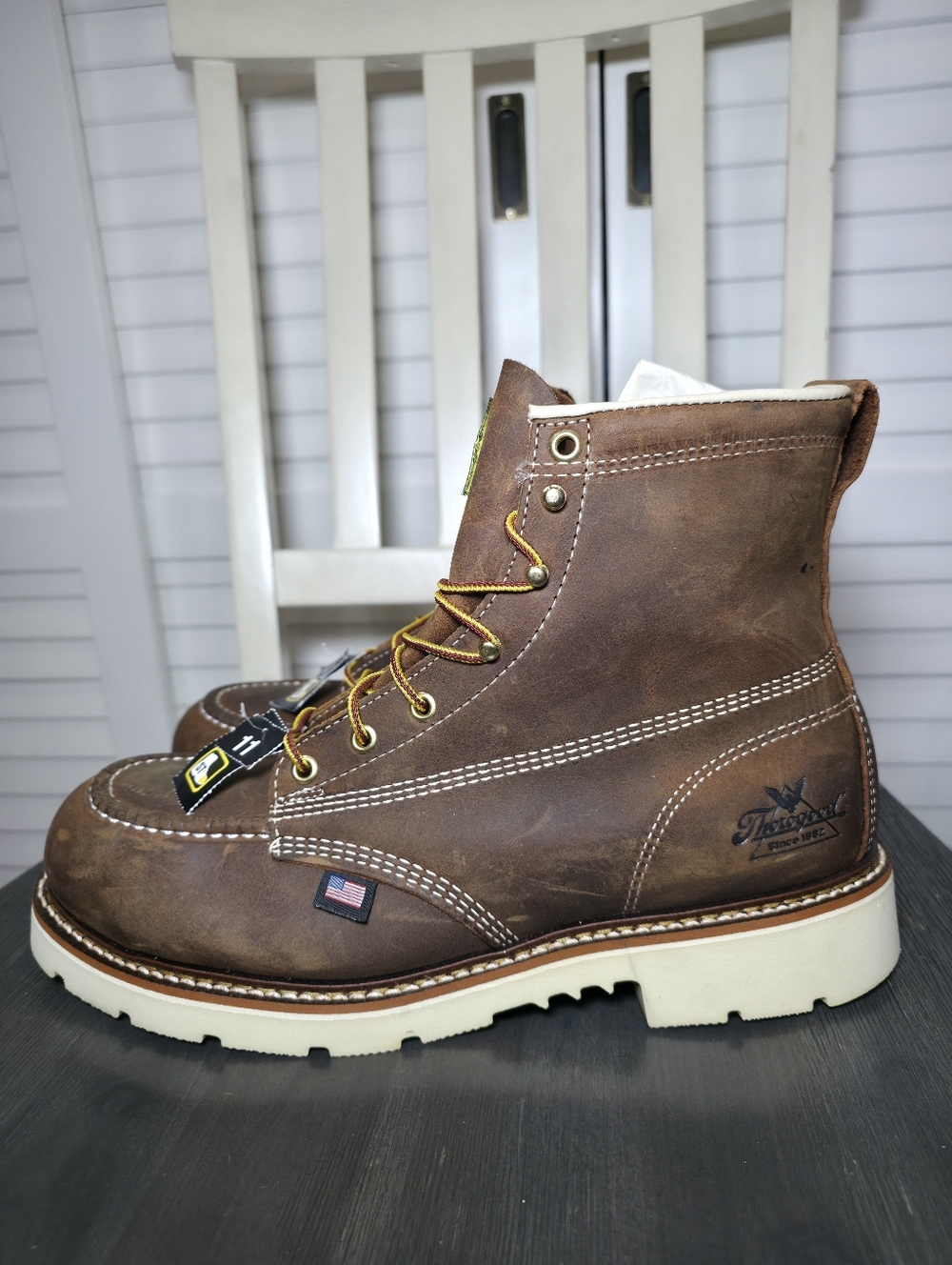 Thorogood American Heritage 6″ Trail Crazy Horse Safety Toe Work Boots 804-4375